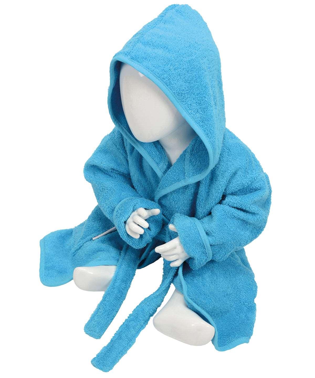 Aqua Blue - ARTG® Babiezz® hooded bathrobe Robes A&R Towels Baby & Toddler, Gifting & Accessories, Homewares & Towelling, Must Haves Schoolwear Centres