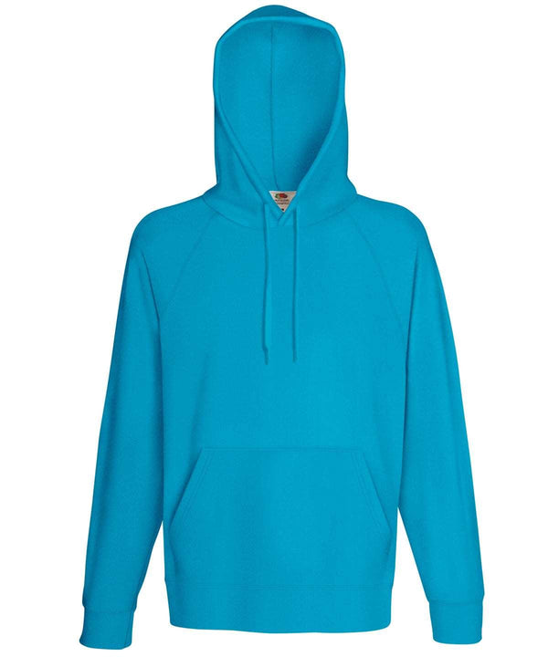 Azure Blue - Lightweight hooded sweatshirt Hoodies Fruit of the Loom Hoodies Schoolwear Centres