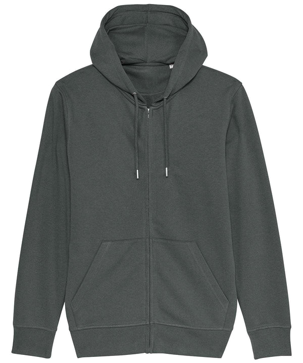 Anthracite - Unisex Connector essential zip-thru hoodie sweatshirt (STSU820) Hoodies Stanley/Stella Conscious cold weather styles, Exclusives, Hoodies, Must Haves, New Colours for 2023, New Sizes for 2022, Organic & Conscious, Plus Sizes, Raladeal - Recently Added Schoolwear Centres