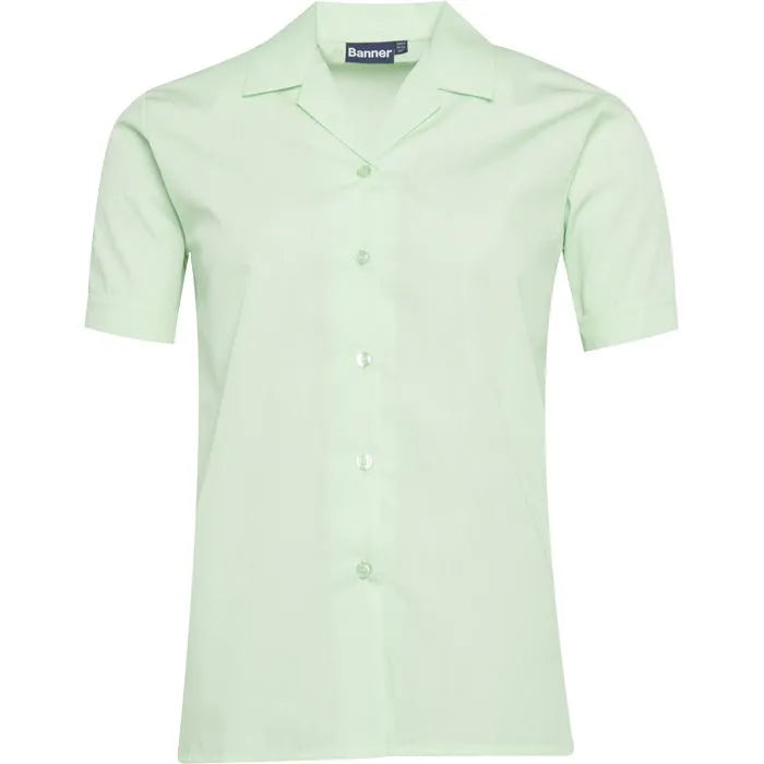Short Sleeve Revere Blouses - Twin Packs