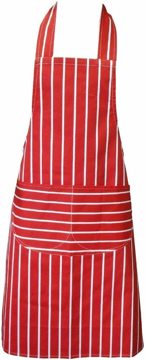 School Aprons | Woodwork | Craft Apron | Butchers Stripe | Bib Apron - Unisex - Schoolwear Centres | School Uniforms near me