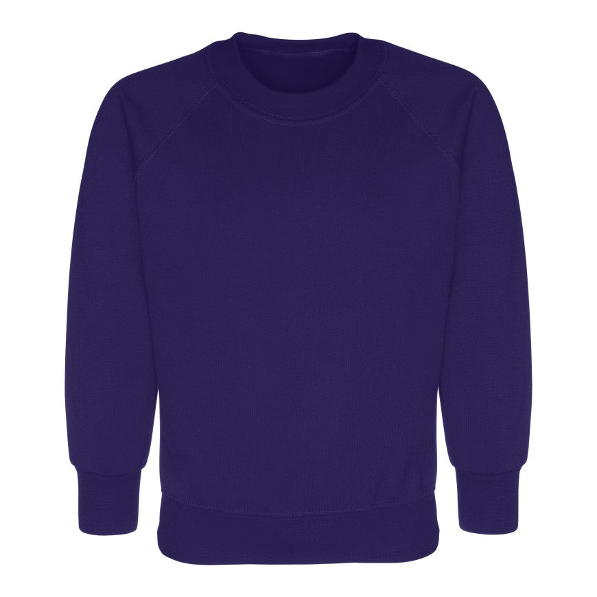 Friars primary school uniform, Southend | Purple R-neck Sweatshirts/ School Logo| Schoolwear Centres