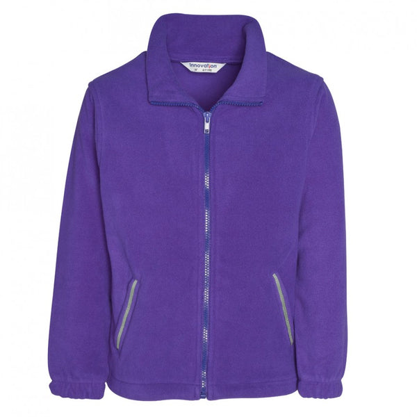 Friars primary school uniform, Southend | Purple Fleece Jacket with School Logo| Schoolwear Centres