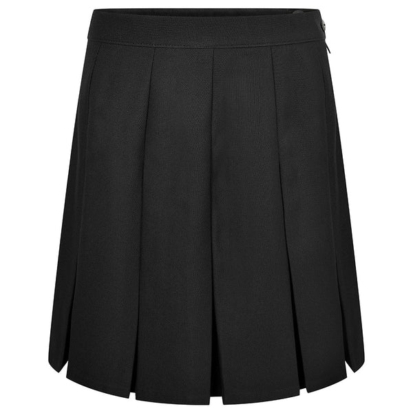 Stitched Down Box Pleat Skirts / Standard Length | Black | Navy | Grey - Schoolwear Centres | School Uniforms near me