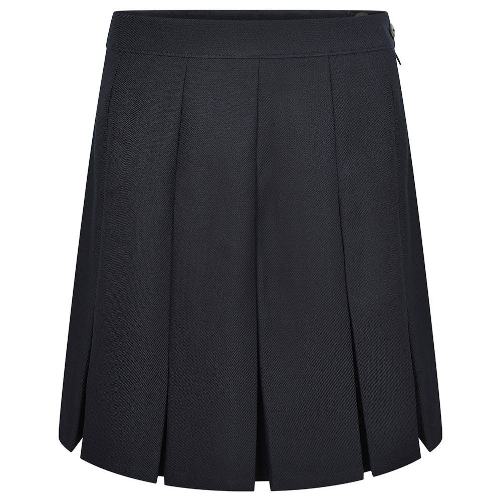 Stitched Down Box Pleat Skirts / Standard Length | Black | Navy | Grey - Schoolwear Centres | School Uniforms near me