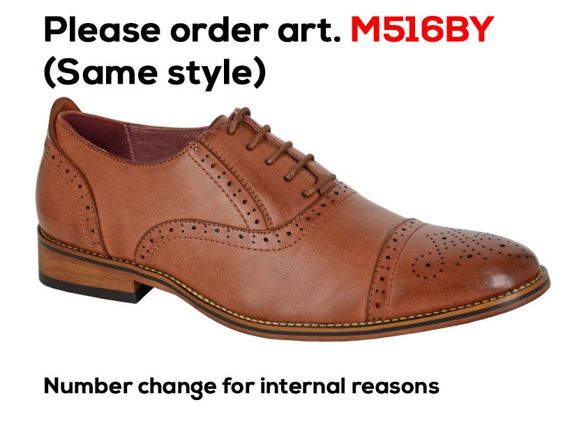 GOOR Capped Lace Oxford Brogue Shoe | Black | Mid Brown | Oxblood | Grey - Schoolwear Centres | School Uniforms near me