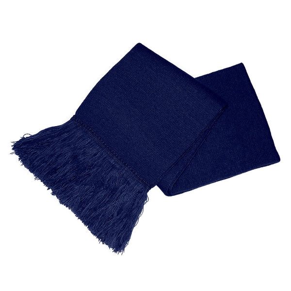 Oakfield Primary School Uniform | Navy Knitted Scarf with School Logo