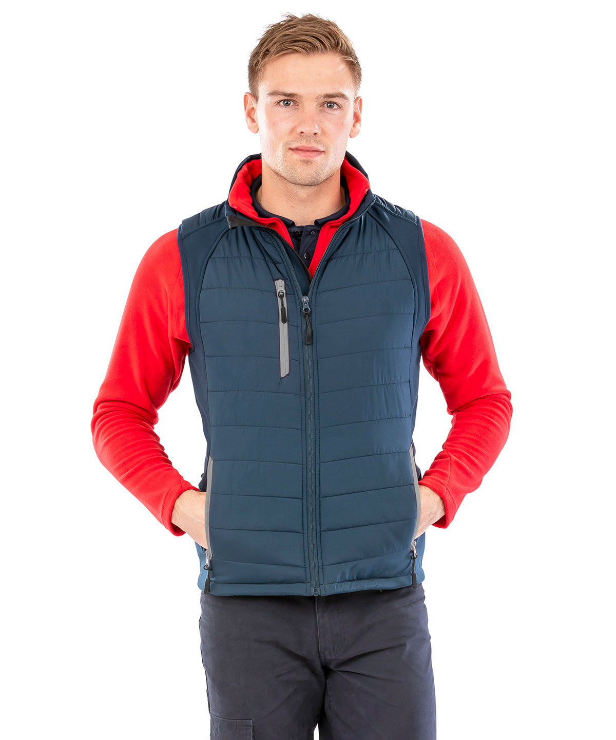 compass padded softshell gilet