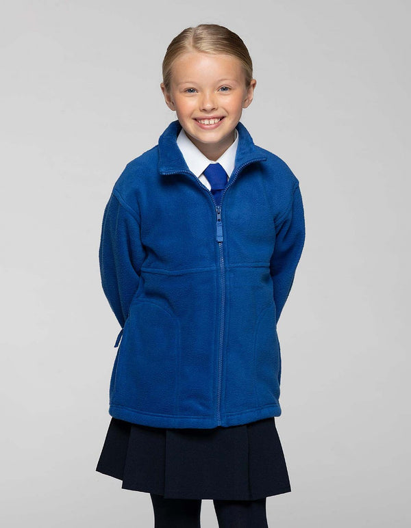 The Westborough School | Royal Fleece Jacket with School Logo