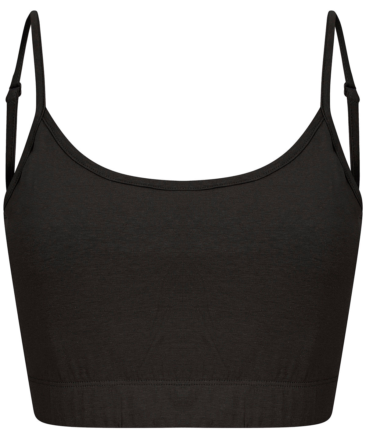 Women's sustainable fashion cropped cami top with adjustable straps