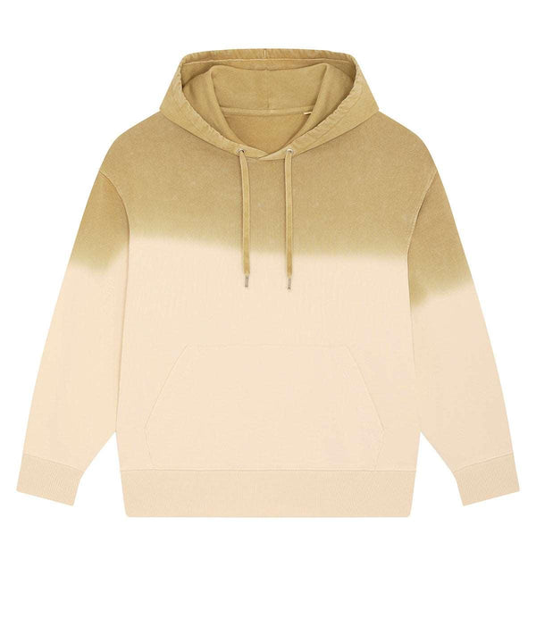 Aged Dip Dye Olive Oil - Slammer aged dip dye relaxed unisex hoodie (STSU099) Hoodies Stanley/Stella Exclusives, Festival, Hoodies, New Styles For 2022, Organic & Conscious, Oversized, Raladeal - Stanley Stella, Stanley/ Stella Schoolwear Centres