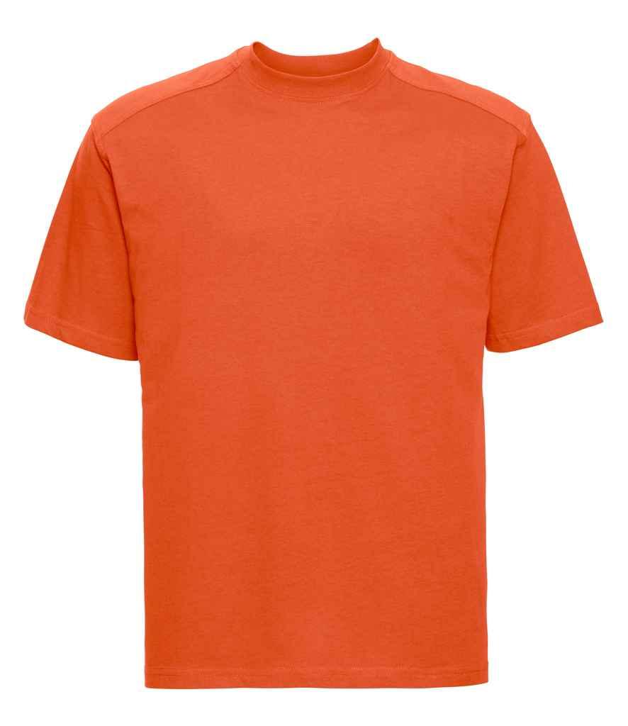 Russell Heavyweight T-Shirt | Orange T-Shirt Russell style-010m Schoolwear Centres