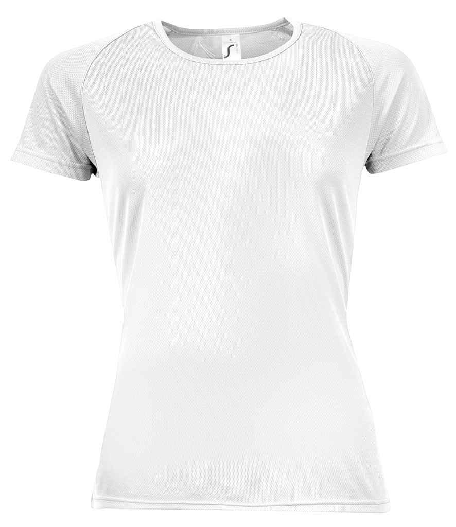 SOL'S Ladies Sporty Performance T-Shirt | White T-Shirt SOL'S style-01159 Schoolwear Centres