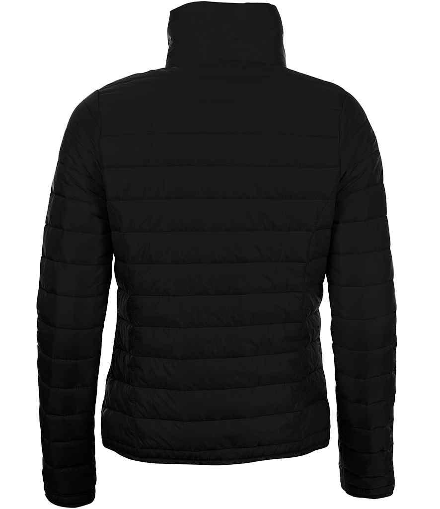 SOL'S Ladies Ride Padded Jacket | Black Jacket SOL'S style-01170 Schoolwear Centres