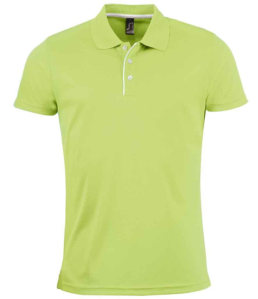 SOL'S Performer Piqué Polo Shirt | Apple Green Polo SOL'S style-01180 Schoolwear Centres