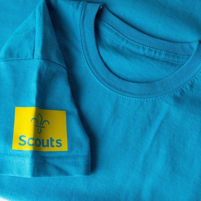 Fleur de Lis Scouts Brights Front Print Kids T-Shirt - Schoolwear Centres | School Uniforms near me