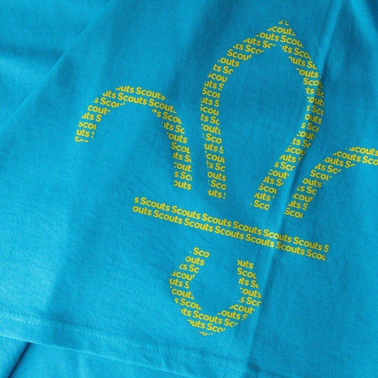 Fleur de Lis Scouts Brights Front Print Kids T-Shirt - Schoolwear Centres | School Uniforms near me