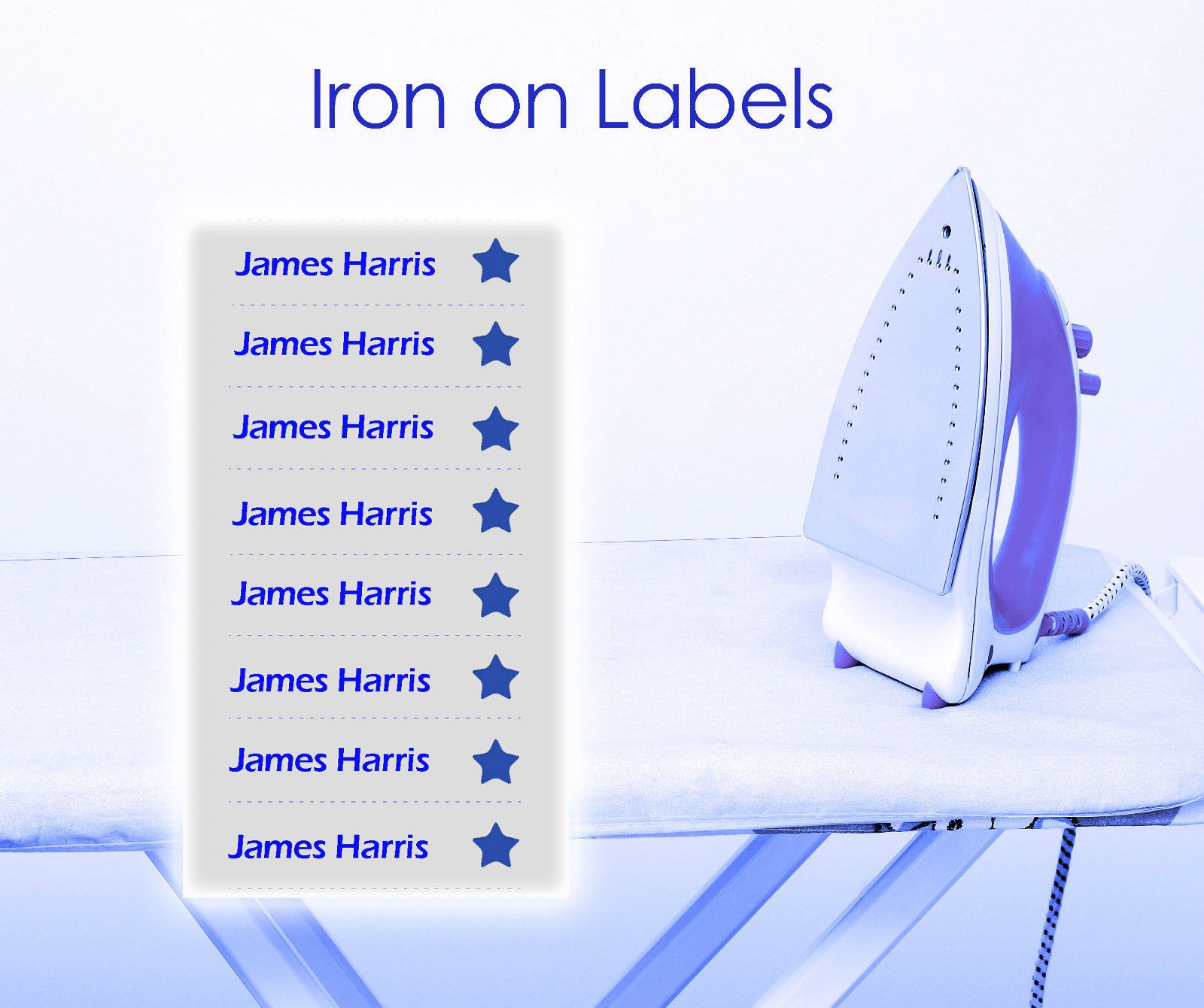 Instant Iron-on-Label | Peel 'N' Stick | Woven Name Tapes - Schoolwear Centres | School Uniform Centres