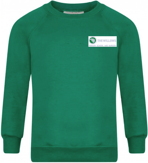 The Willows Primary School - Emerald Sweatshirt Jumper with School Logo - Schoolwear Centres | School Uniform Centres