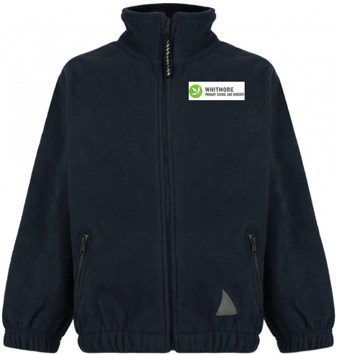 Whitmore Primary School and Nursery - Black Fleece Jacket with School Logo - Schoolwear Centres | School Uniform Centres