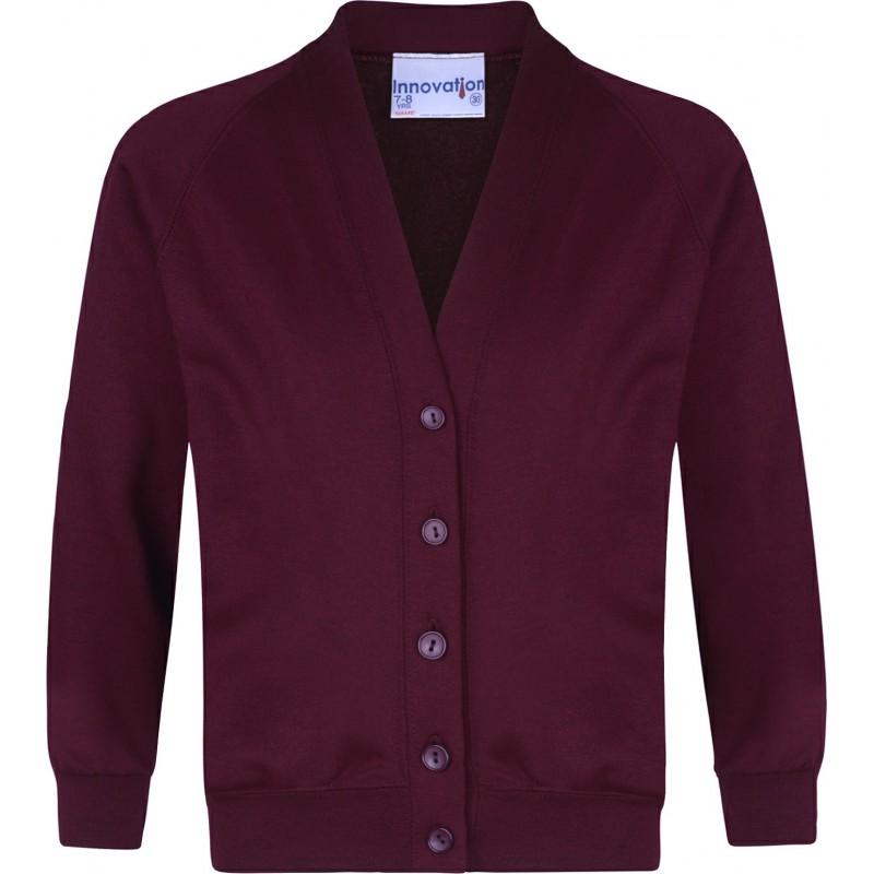 Sweatshirt Cardigans - available in 15 Colours - Schoolwear Centres | School Uniform Centres