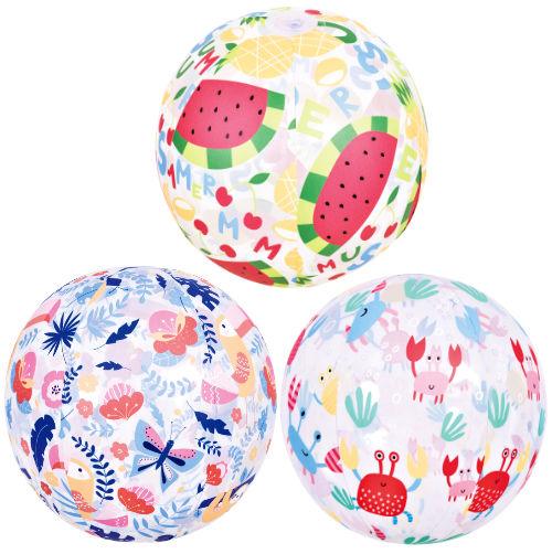 Inflatable Beach Ball Panel Block Colours | Stripe | Pattern Accessories Schoolwear Centres Inflatable Beach Ball Panel Block Colours, PATTERN DESIGN BEACH BALL 50CM Schoolwear Centres
