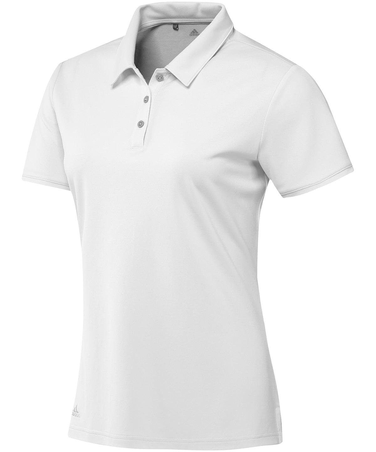 White - Women's teamwear polo Polos adidas® Activewear & Performance, adidas Raladeal, Exclusives, Golf, Polos & Casual, Premium, Premium Sports, Sports & Leisure, UPF Protection Schoolwear Centres