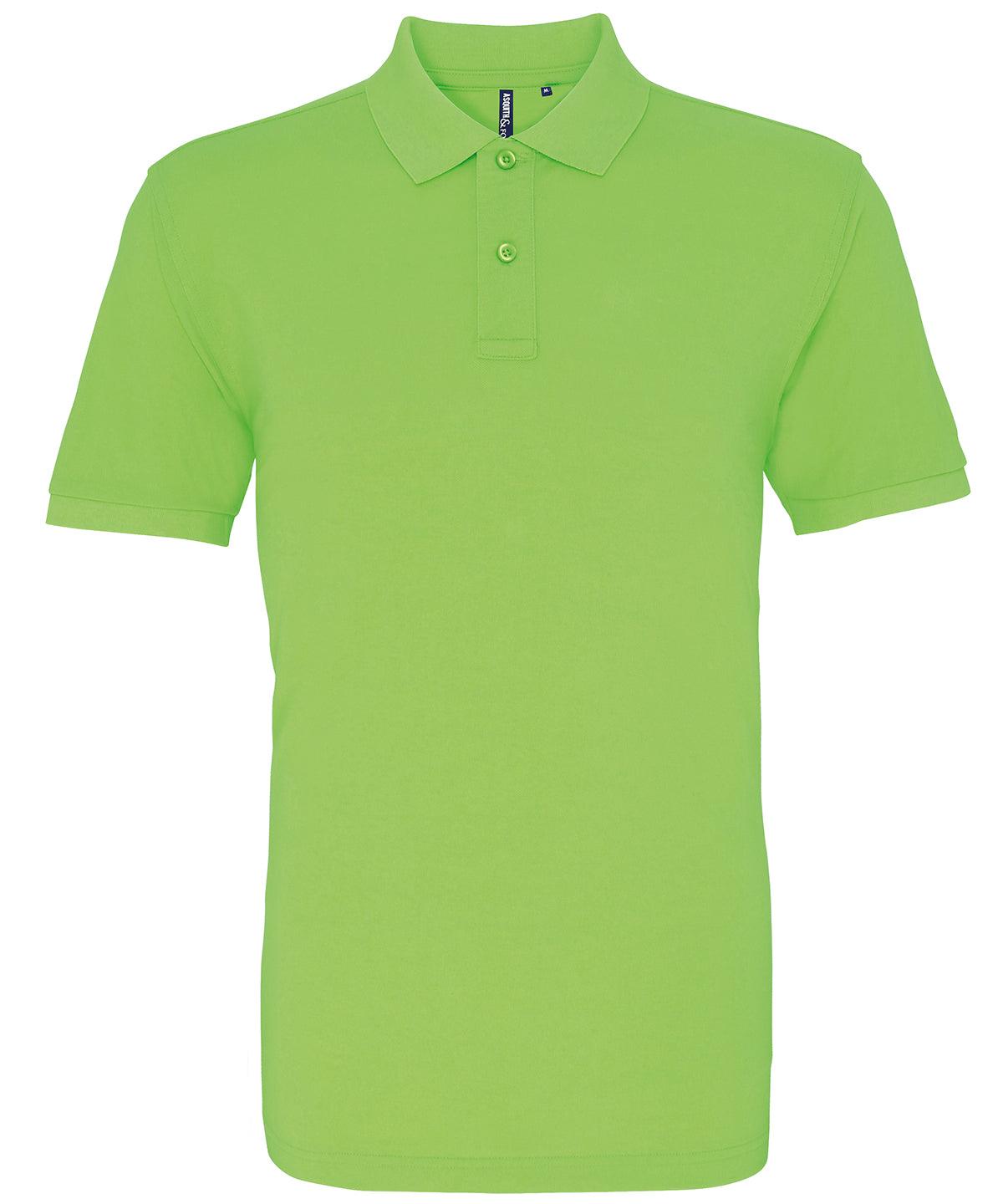 Neon Green - Men's polo Polos Asquith & Fox 2022 Spring Edit, Hyperbrights and Neons, Must Haves, Perfect for DTG print, Plus Sizes, Polos & Casual, Raladeal - Recently Added, Sports & Leisure, Working From Home Schoolwear Centres