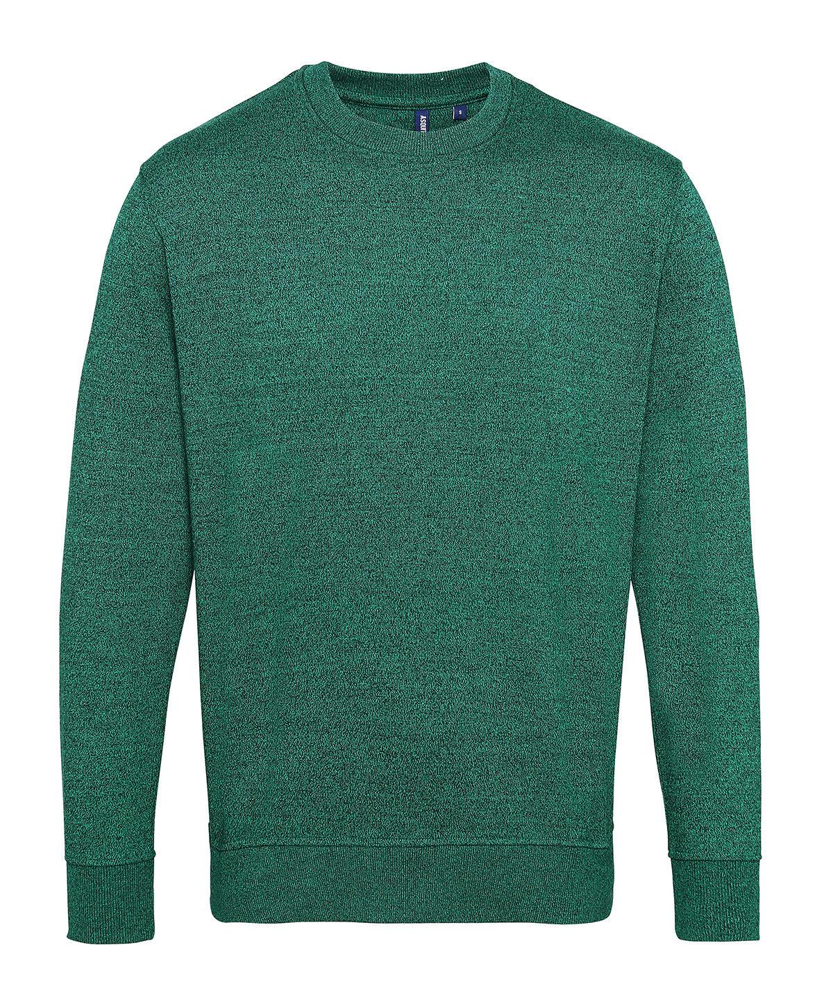 Kelly/Black - Men's twisted yarn sweatshirt Sweatshirts Asquith & Fox Plus Sizes, Sweatshirts Schoolwear Centres