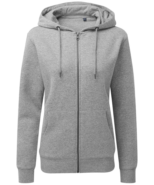 Heather Grey - Women's zip-through organic hoodie Hoodies Asquith & Fox Conscious cold weather styles, Home of the hoodie, Hoodies, Organic & Conscious, Rebrandable, Women's Fashion Schoolwear Centres