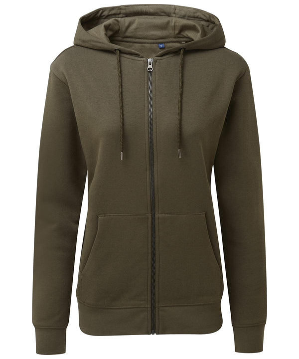 Olive - Women's zip-through organic hoodie Hoodies Asquith & Fox Conscious cold weather styles, Home of the hoodie, Hoodies, Organic & Conscious, Rebrandable, Women's Fashion Schoolwear Centres