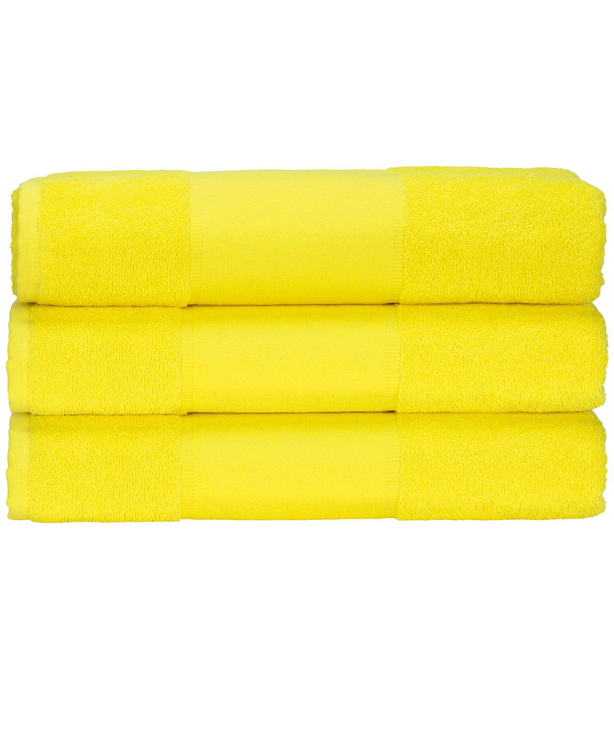 Bright Yellow - ARTG® PRINT-Me® hand towel Towels A&R Towels Homewares & Towelling, Must Haves Schoolwear Centres