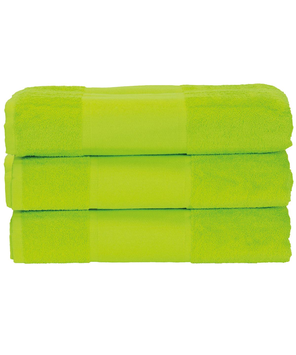 Lime Green - ARTG® PRINT-Me® hand towel Towels A&R Towels Homewares & Towelling, Must Haves Schoolwear Centres