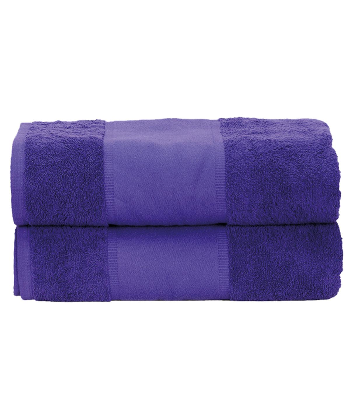 Purple - ARTG® PRINT-Me® guest towel Towels A&R Towels Gifting & Accessories, Homewares & Towelling Schoolwear Centres