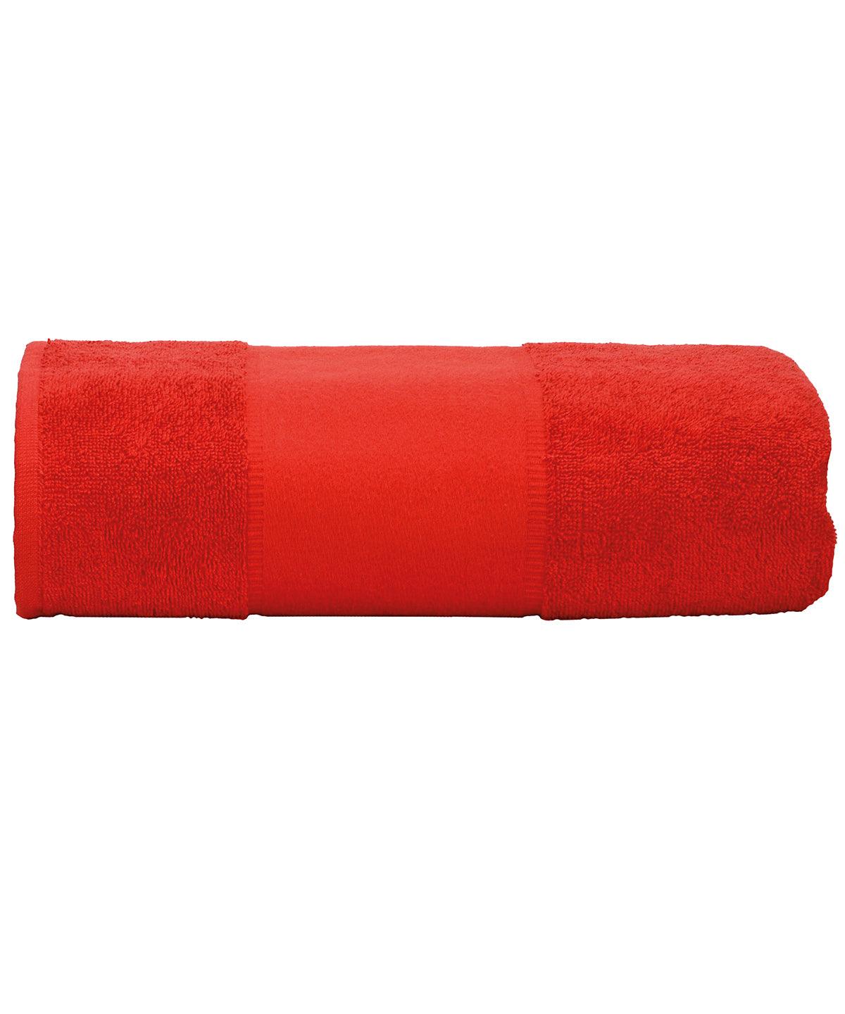 Fire Red - ARTG® PRINT-Me® big towel Towels A&R Towels Homewares & Towelling Schoolwear Centres