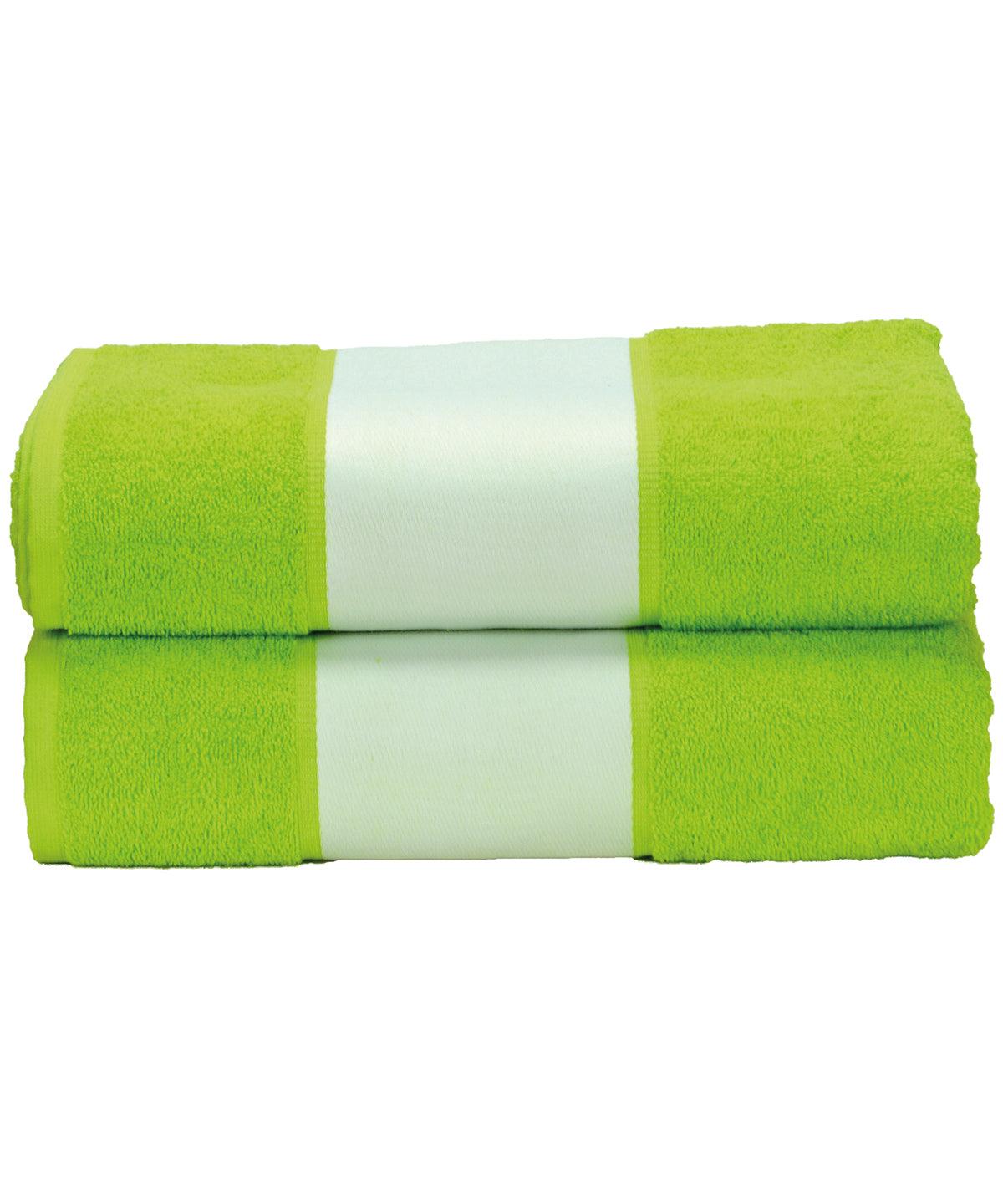Lime Green - ARTG® SUBLI-Me® bath towel Towels A&R Towels Homewares & Towelling, Sublimation Schoolwear Centres
