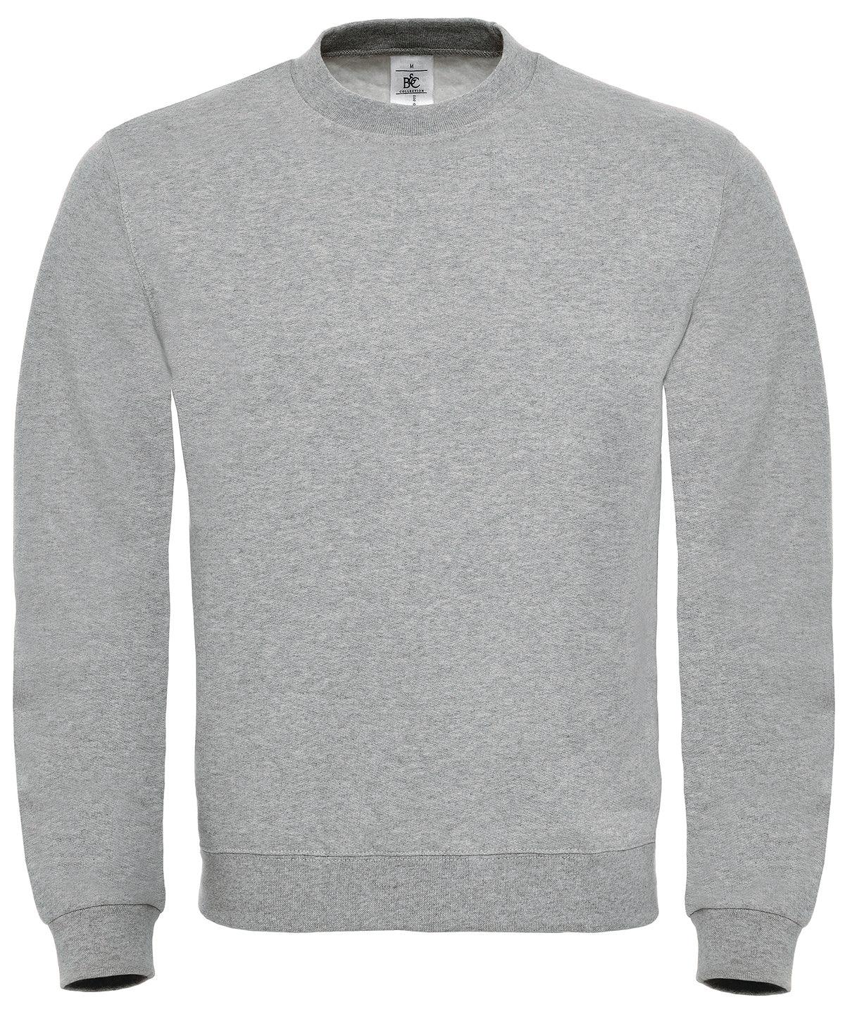Heather Grey* - B&C ID.002 Sweatshirt Sweatshirts B&C Collection Plus Sizes, Sweatshirts Schoolwear Centres