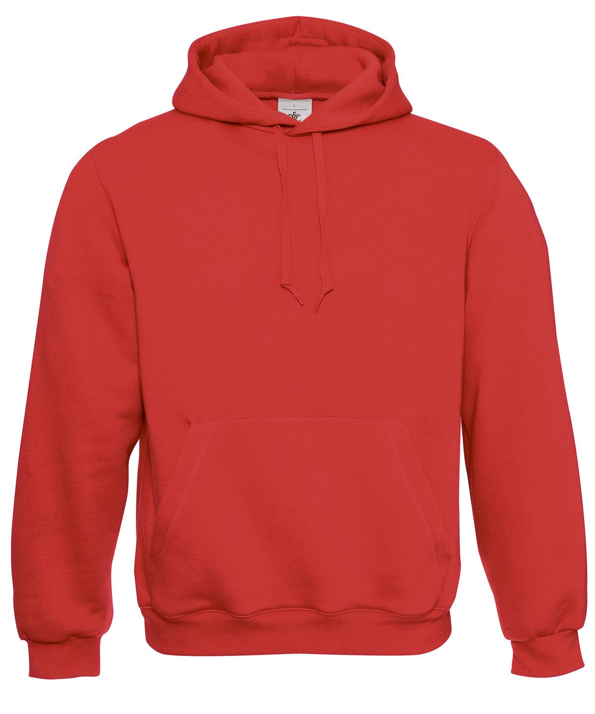 Red* - B&C Hooded sweatshirt Hoodies B&C Collection Hoodies, Must Haves, Plus Sizes Schoolwear Centres