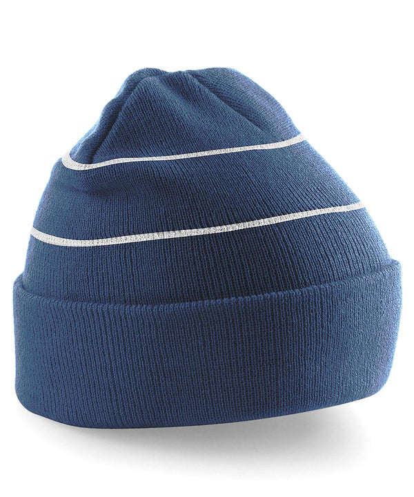 French Navy - Enhanced-viz beanie Hats Beechfield Headwear, Knitwear, Winter Essentials Schoolwear Centres