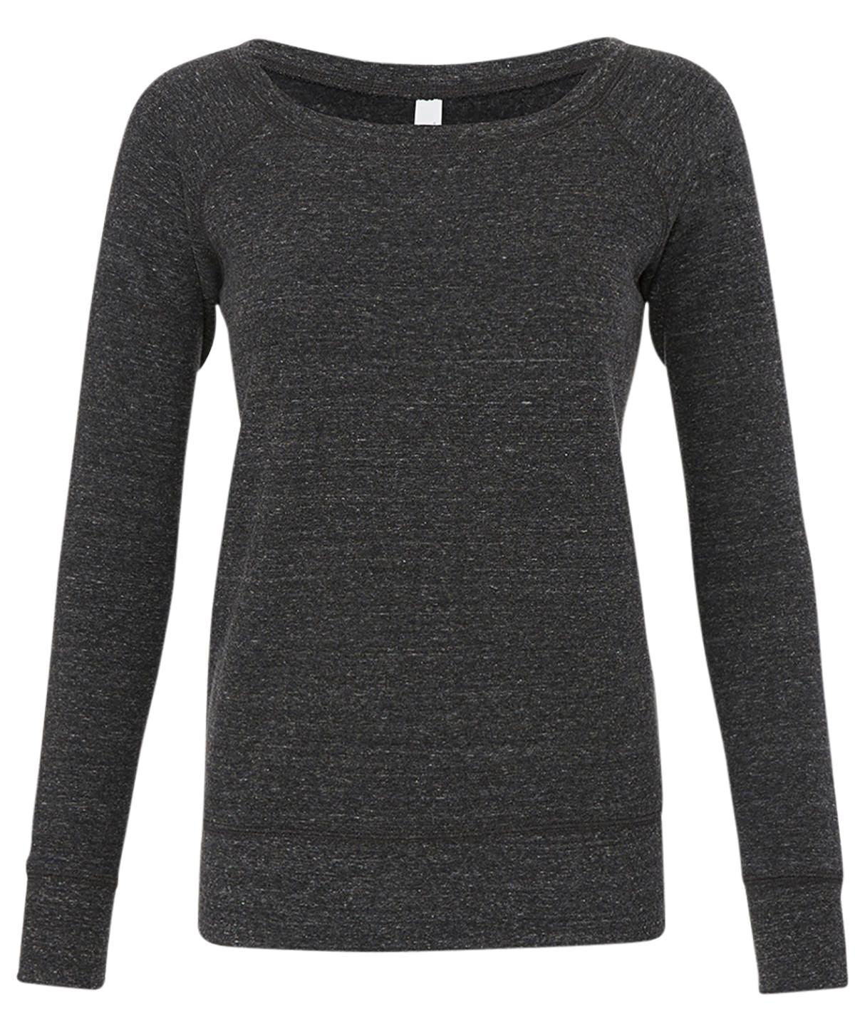 Charcoal-Black Triblend - Sponge fleece wide neck sweatshirt Sweatshirts Bella Canvas Must Haves, New Colours For 2022, Rebrandable, Sweatshirts, Women's Fashion Schoolwear Centres