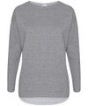 Heather Grey - Gals oversized sweatshirt Sweatshirts Comfy Co Lounge & Underwear, Sale, Sweatshirts Schoolwear Centres