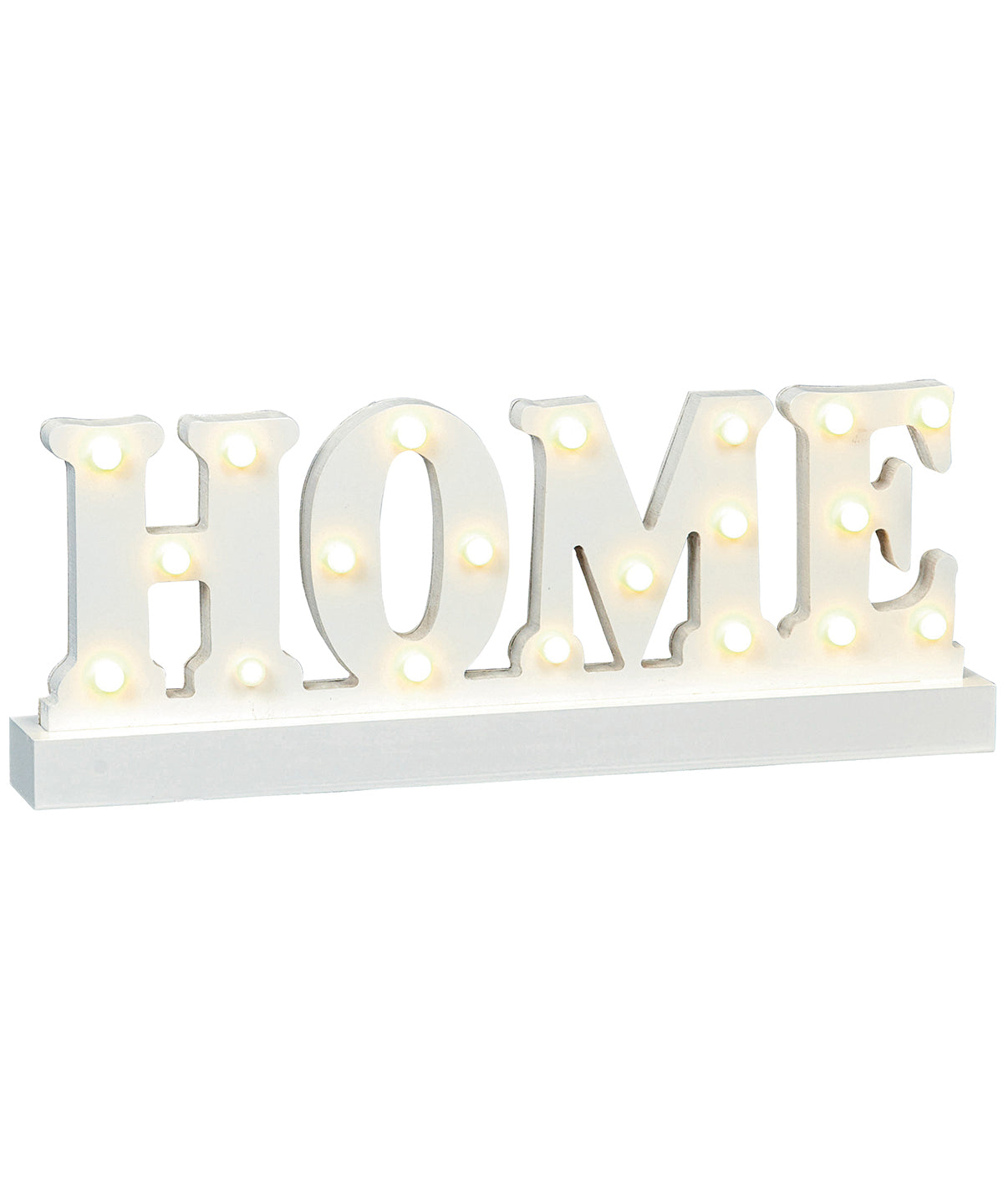 Wooden lit sign