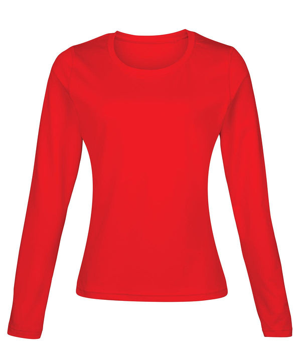 Red - Women's Rhino baselayer long sleeve Baselayers Rhino Baselayers, Must Haves, Outdoor Sports, Rebrandable Schoolwear Centres