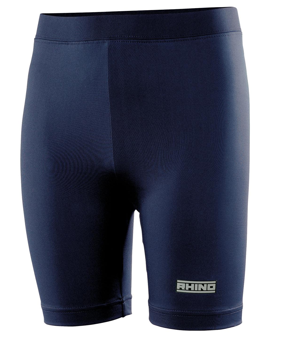 Navy - Rhino baselayer shorts - juniors Baselayers Rhino Baselayers, Junior, Sports & Leisure Schoolwear Centres