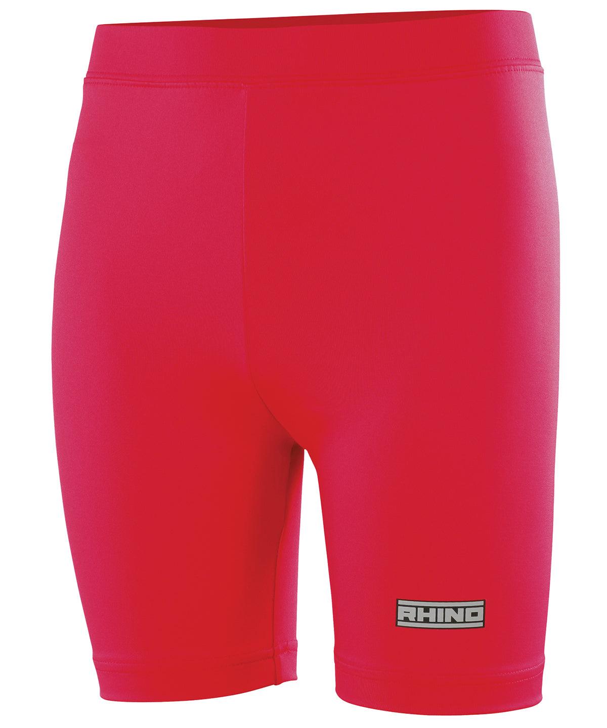 Red - Rhino baselayer shorts - juniors Baselayers Rhino Baselayers, Junior, Sports & Leisure Schoolwear Centres