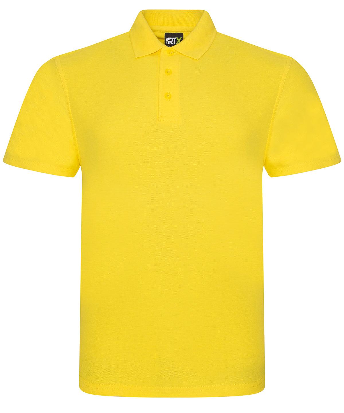 Yellow - Pro polo Polos ProRTX 2022 Spring Edit, Back to Business, Must Haves, New Colours For 2022, Plus Sizes, Polos & Casual, Rebrandable, Safe to wash at 60 degrees, Workwear Schoolwear Centres