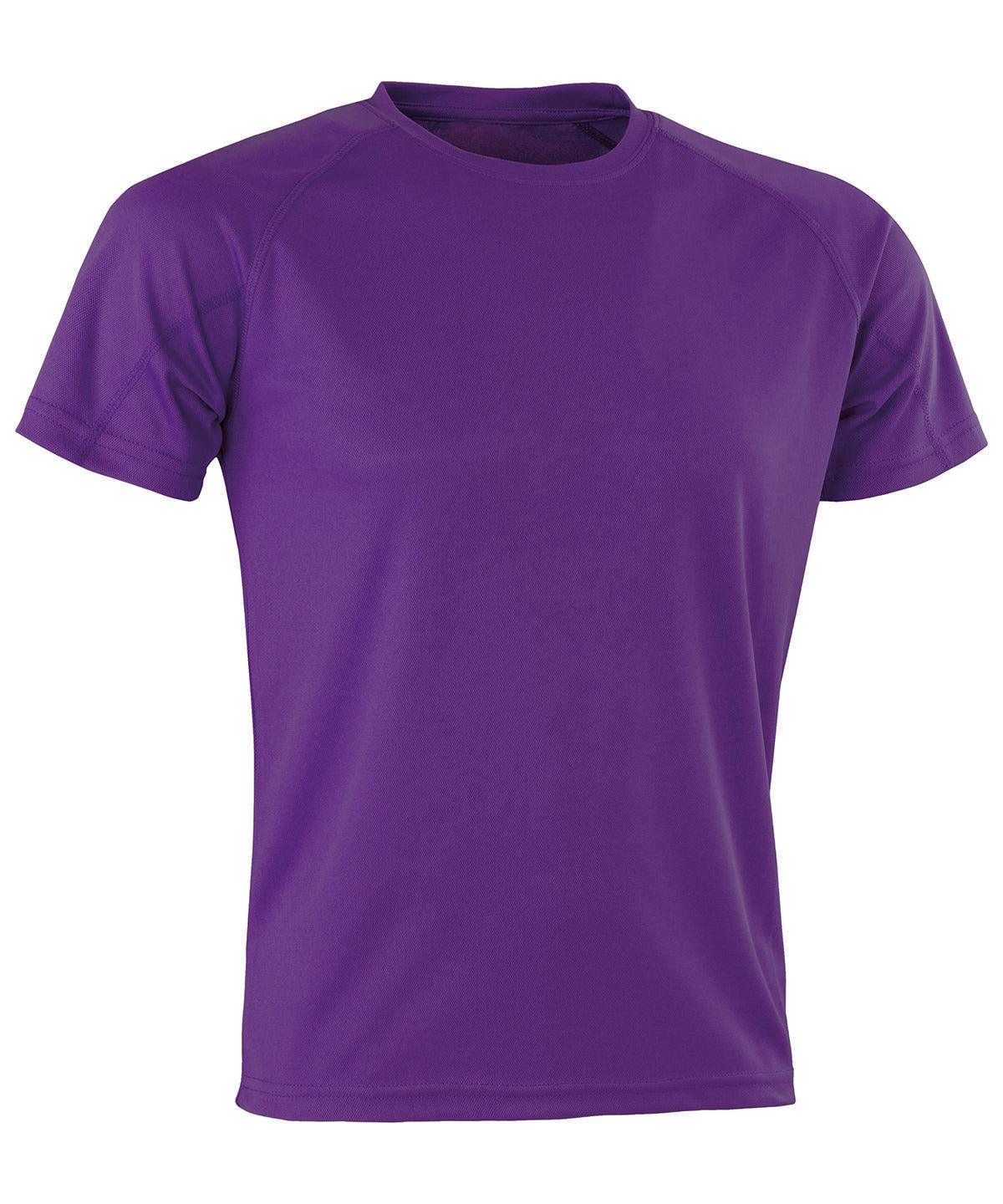 Purple - Performance Aircool tee T-Shirts Spiro Activewear & Performance, Back to the Gym, Must Haves, New Colours for 2021, Plus Sizes, Sports & Leisure Schoolwear Centres
