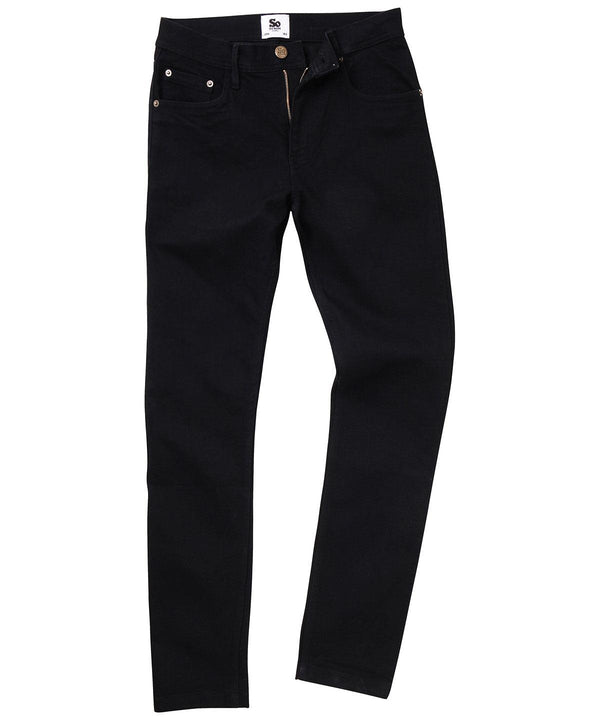 Black - Max slim jeans Trousers AWDis So Denim Denim, Must Haves, Rebrandable, Trousers & Shorts Schoolwear Centres