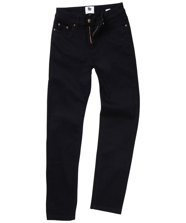 Black - Women's Katy straight jeans Trousers AWDis So Denim Denim, Must Haves, Rebrandable, Trousers & Shorts Schoolwear Centres