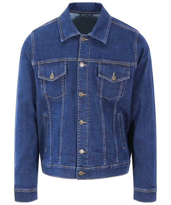 Dark Blue Wash - Noah denim jacket Jackets AWDis So Denim Denim, Jackets & Coats, Must Haves, Streetwear Schoolwear Centres